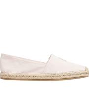 Tommy Hilfiger Rosa Broderade Platta Espadriller Pink, Dam