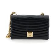 Salvatore Ferragamo Svarta MAT Flap Väskor Black, Dam