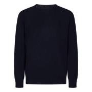 Jil Sander Blå Merinoull Crewneck Sweater Blue, Herr