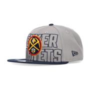 New Era Platt Skärm Snapback NBA Draft 950 Denver Nuggets Gray, Herr