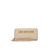 Love Moschino Ivory Plånböcker för Kvinnor Beige, Dam