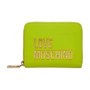 Love Moschino Dragkedja Plånbok Yellow, Dam