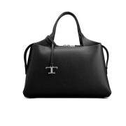 Tod's Stilren Axelväska för Vardagsbruk Black, Dam