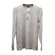 Tom Ford Long Sleeve Top Gray, Herr