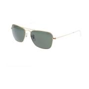 Ray-Ban Vintage Geometriska Solglasögon Caravan Modell Yellow, Unisex