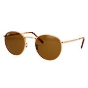 Ray-Ban Nya Round Rb3637 Solglasögon Brun Yellow, Unisex