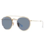 Ray-Ban Polariserade runda metall solglasögon Rb3647N Yellow, Unisex