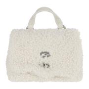 Zanellato Teddy Bear Faux Fur Väska White, Dam