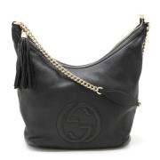 Gucci Vintage Pre-owned Laeder axelremsvskor Black, Dam