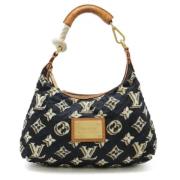 Louis Vuitton Vintage Pre-owned Nylon handvskor Black, Dam