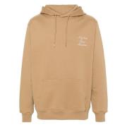 Drole de Monsieur Calligraphy Ice Brown Hoodie Sweaters Brown, Herr