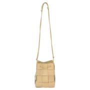 Bottega Veneta Vintage Pre-owned Cross Body Bag Beige, Dam