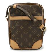 Louis Vuitton Vintage Pre-owned Canvas axelremsvskor Brown, Dam