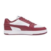 Puma Låg Topp Vintage Stil Syntetisk Läder Sneakers Red, Herr