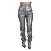 Dolce & Gabbana Högmidjade Skinny Byxor Gray, Dam