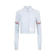 Thom Browne Klassisk Vit Button-Up Skjorta White, Dam