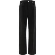 Rick Owens Svarta Denim Jeans Geth Stil Black, Herr