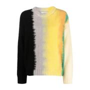 Laneus Intarsia Pullover Sweater Multicolor, Dam