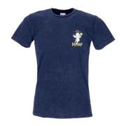 Ripndip Lullaby Tee Navy Mineral Wash Blue, Herr