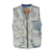 Diesel Svarta Jackor D-Samp-S Blue, Herr