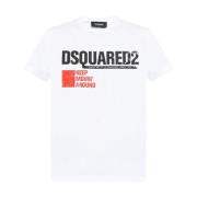 Dsquared2 Vit T-shirt med stil S71Gd1462-S24662 White, Herr