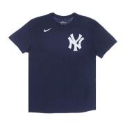 Nike Yankees Wordmark Tee Navy Blue Blue, Herr