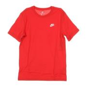 Nike Club Tee Röd/Vit Kortärmad T-shirt Red, Herr