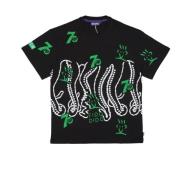 Octopus Svart Splashed Tee 7up Samarbet Black, Herr