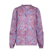 Fabienne Chapot Riad Love Blus med Ruffle Detaljer Purple, Dam