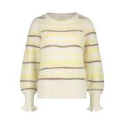 FABIENNE CHAPOT Glitter Sun Pullover White, Dam