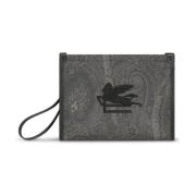 Etro Stilfull Clutch Pouch Gray, Dam