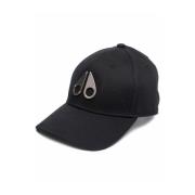 Moose Knuckles Ikon Logo Baseball Cap Svart/Nickel Black, Unisex