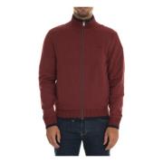 Harmont & Blaine Logo Zip Sweatshirt med Piping Detalj Red, Herr