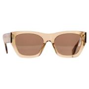 Fendi Vintage Pre-owned Acetat solglasgon Brown, Dam