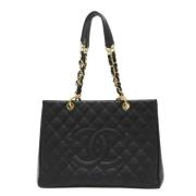 Chanel Vintage Pre-owned Laeder totevskor Black, Dam