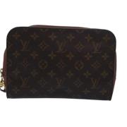 Louis Vuitton Vintage Pre-owned Canvas kuvertvskor Brown, Dam