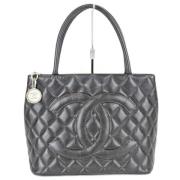 Chanel Vintage Pre-owned Laeder totevskor Black, Dam