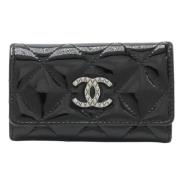 Chanel Vintage Pre-owned Laeder nyckelhllare Black, Dam