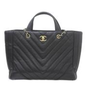 Chanel Vintage Pre-owned Laeder handvskor Black, Dam