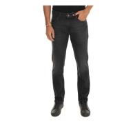 Boss Denim Jeans med Chrome Steel Logo Gray, Herr