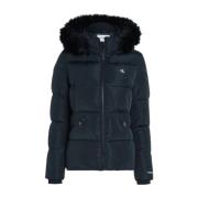 Calvin Klein Vattentät Polyester Pufferjacka Black, Dam