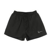 Karl Kani Trackshorts Svart/Vit Lättvikts Mesh-fodrad Black, Dam