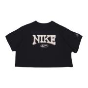 Nike Dam Sportswear Varsity Tee Svart Black, Dam