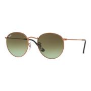 Ray-Ban Retro Round Metal Solglasögon Brown, Herr