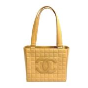 Chanel Vintage Pre-owned Laeder chanel-vskor Beige, Dam