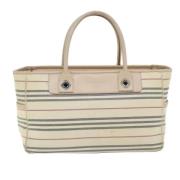 Burberry Vintage Pre-owned Canvas handvskor Beige, Dam