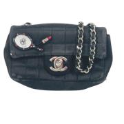 Chanel Vintage Pre-owned Canvas chanel-vskor Black, Dam