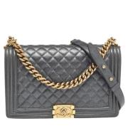 Chanel Vintage Pre-owned Laeder chanel-vskor Gray, Dam