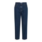 Ball Avslappnad Passform Rinse Wash Jeans Blue, Dam