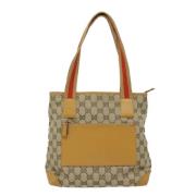 Gucci Vintage Pre-owned Canvas gucci-vskor Beige, Dam